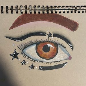 older drawing, eye will makeup🫶🏻